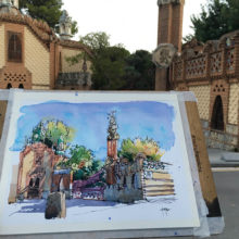 pavellons-guell-watercolor-prints-1