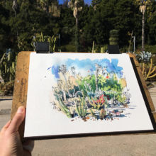 jardins-mossen-costa-i-llobera-cactus-garden-original-watercolor