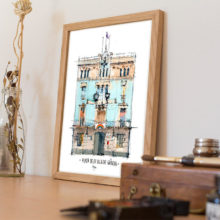 pl-de-la-vila-ens-en-sortirem-drawing-barcelona-original-watercolor
