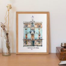 pl-de-la-vila-ens-en-sortirem-drawing-barcelona-original-watercolor