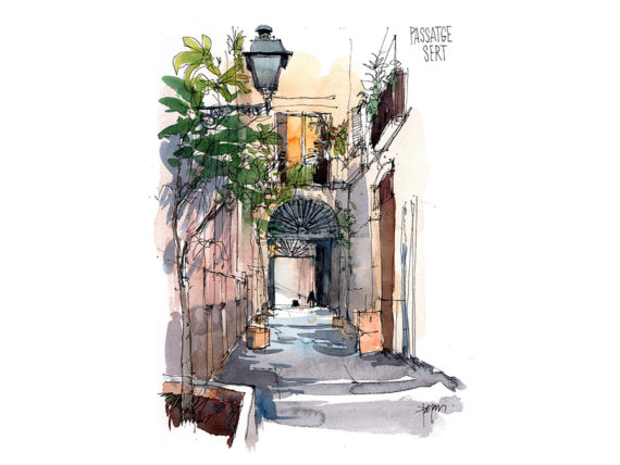 passatge-sert-watercolor-prints-5 passatge-sert-watercolor-prints-barcelona