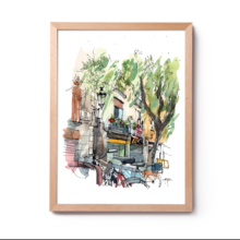 plaza-de-la-llana-bike-born-watercolor-original-and-prints