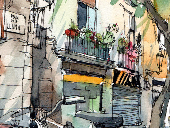 plaza-de-la-llana-bike-born-watercolor-original-and-prints