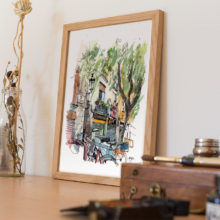 plaza-de-la-llana-bike-born-watercolor-original-and-prints