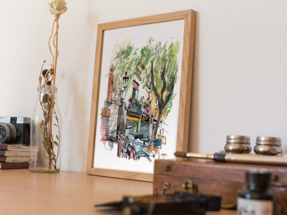 plaza-de-la-llana-bike-born-watercolor-original-and-prints