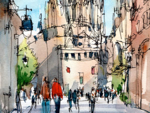 catedral-sant-jordi-original-watercolor-print-drawing-barcelona