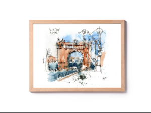 arc-de-triomf-original-watercolor-print-drawing-barcelona