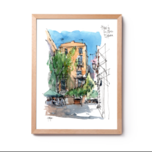 pl-de-les-olles-born-original-watercolor-print