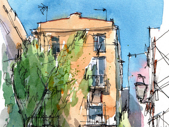 pl-de-les-olles-born-original-watercolor-print