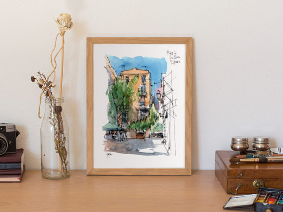 pl-de-les-olles-born-original-watercolor-print