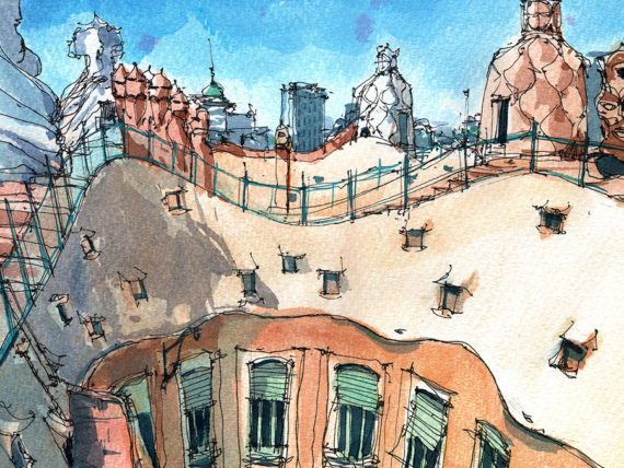 Barcelona Sketchbook | Fred Campbell Illustration
