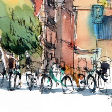 barceloneta-edifici-watercolor-@drawingbarcelona-2 barceloneta-edifici-watercolor-@drawingbarcelona-1