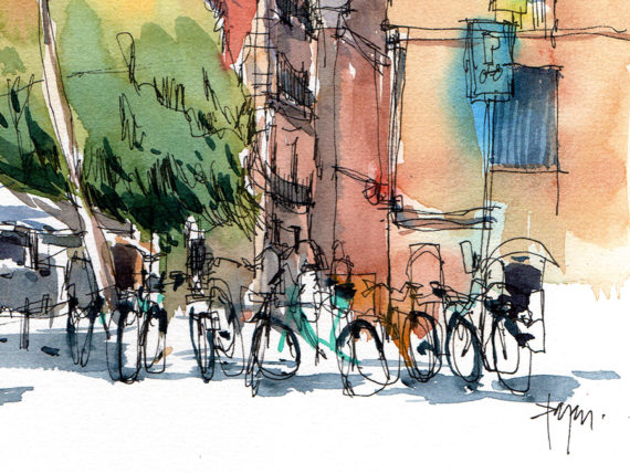 barceloneta-edifici-watercolor-@drawingbarcelona-2 barceloneta-edifici-watercolor-@drawingbarcelona-1