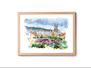 plaça-catalunya-panorama-@drawingbarcelona