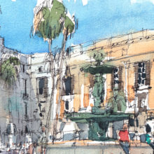 143 Plaça Reial Font Barcelona Print 143 Plaça Reial Font Barcelona Print